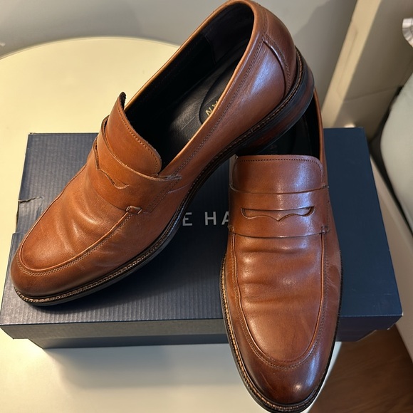 Men’s Cole Haan Buckland Penny Loafer, Size 10.5, Color British Tan - Picture 2 of 6